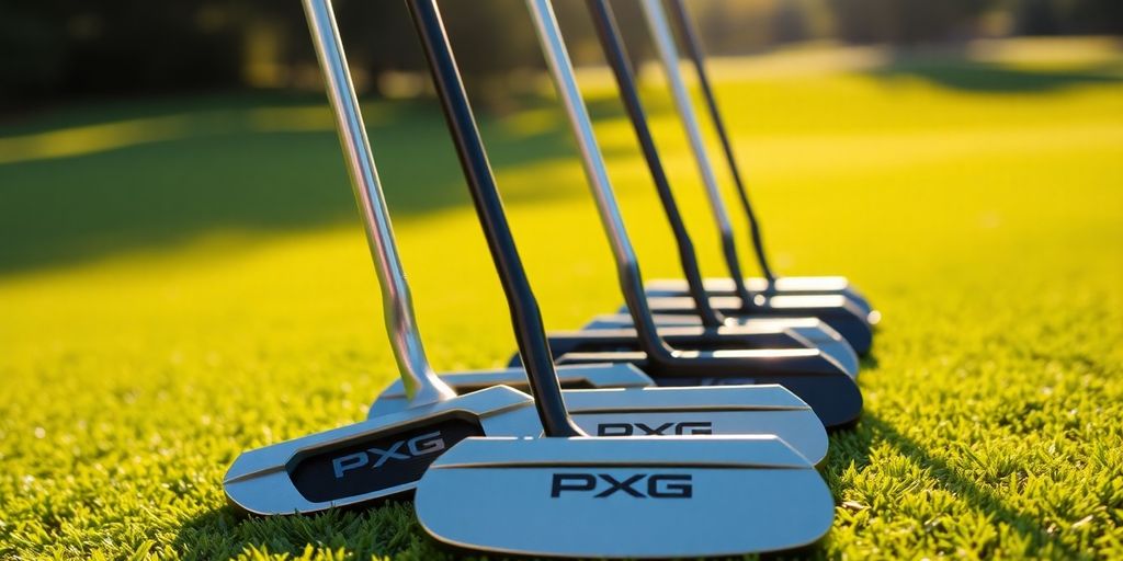 Used PXG putters on green.