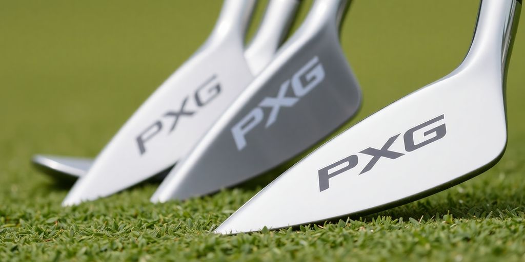 PXG Gen 4 golf clubs close-up.